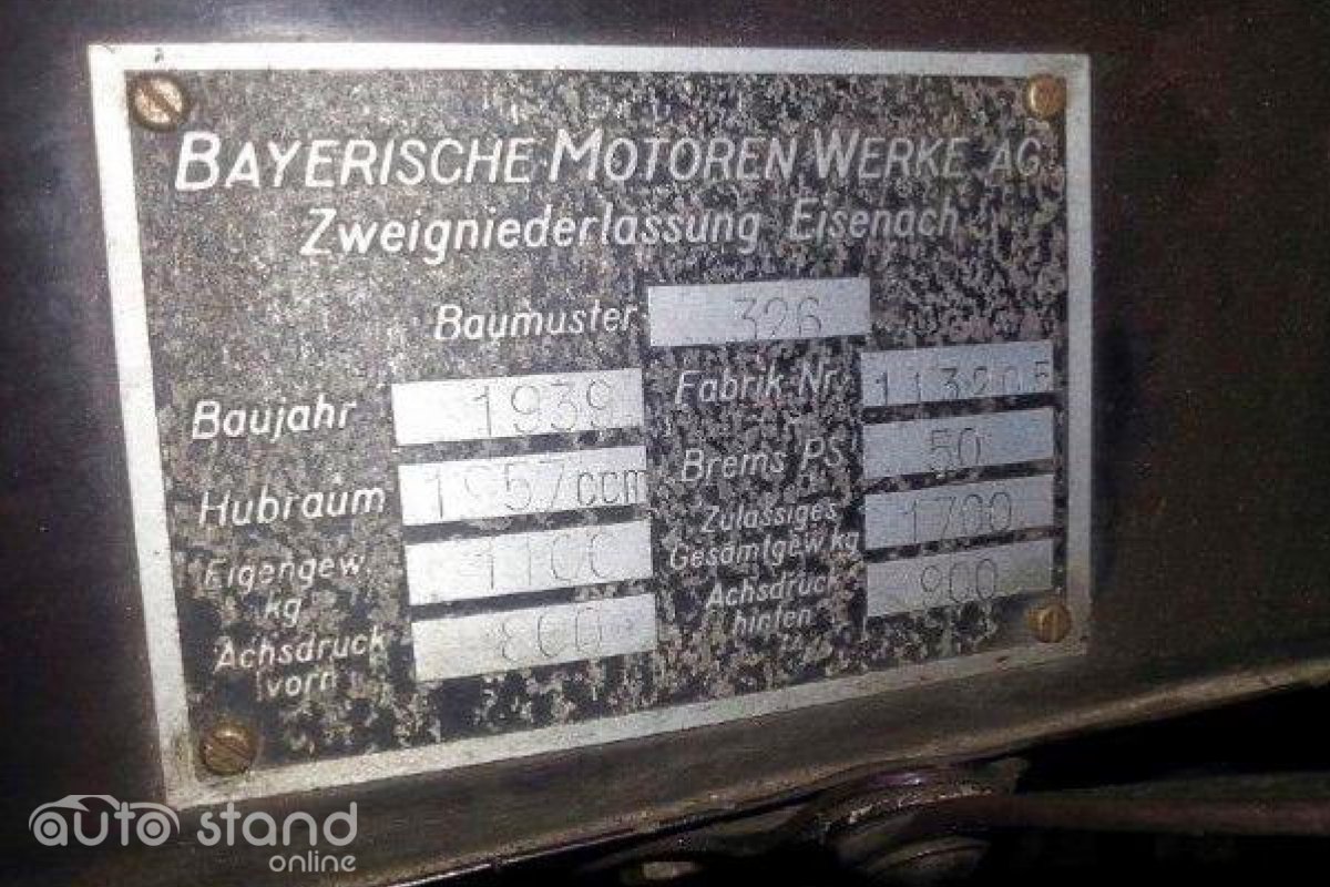 BMW 326 Limousine 1939